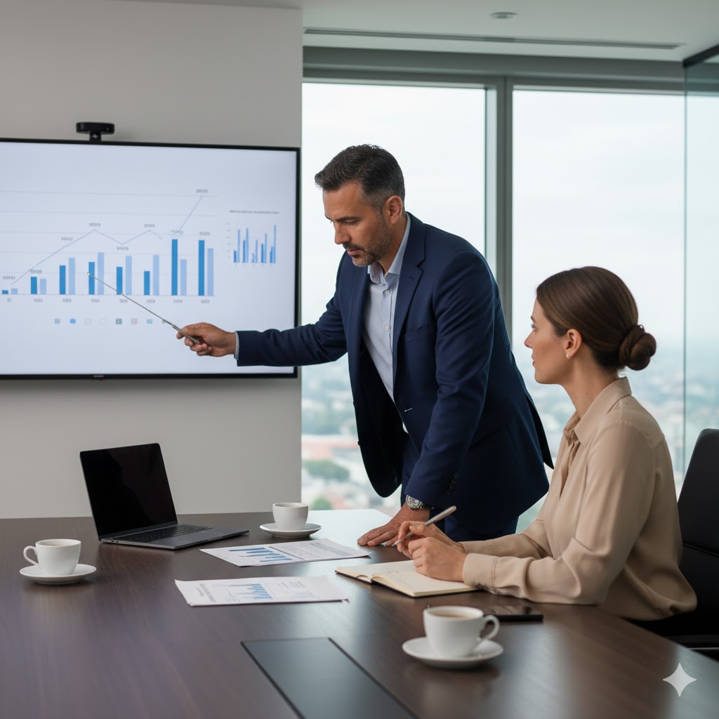 [Imagen de un análisis financiero]